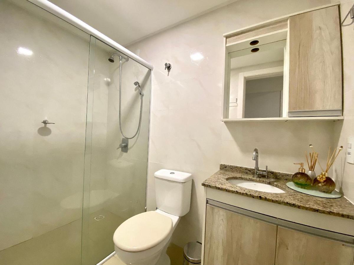 Confortavel Apartamento Em Condominio Com Piscina Bombinhas Bagian luar foto